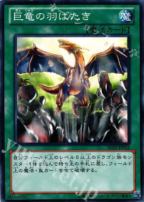 N 巨竜の羽ばたき | 販売 | [SD25] STRUCTURE DECK -青眼龍轟臨- | 遊戯王 OCG