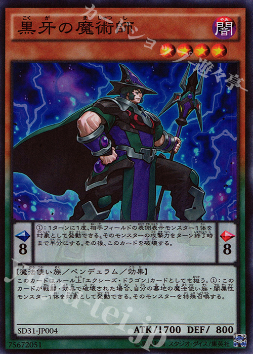 SR 黒牙の魔術師 | 買取 | [SD31] STRUCTURE DECK -ペンデュラム・エボリューション- | 遊戯王 OCG