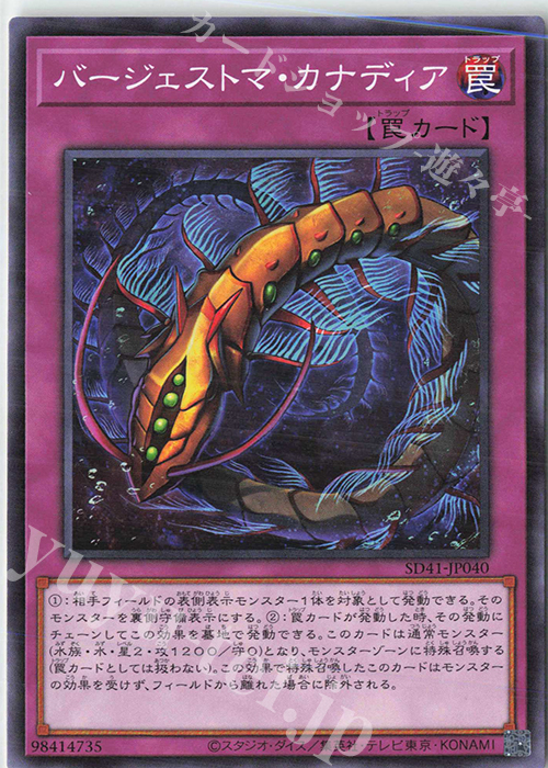 N バージェストマ・カナディア | 販売 | [SD41] STRUCTURE DECK -サイバー流の後継者- | 遊戯王 OCG