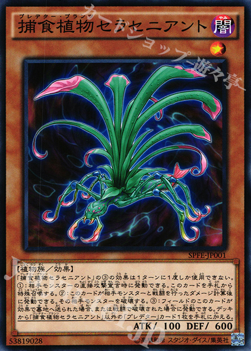 N 捕食植物セラセニアント | 販売 | [SPFE] ブースターSP -フュージョン・エンフォーサーズ- | 遊戯王 OCG